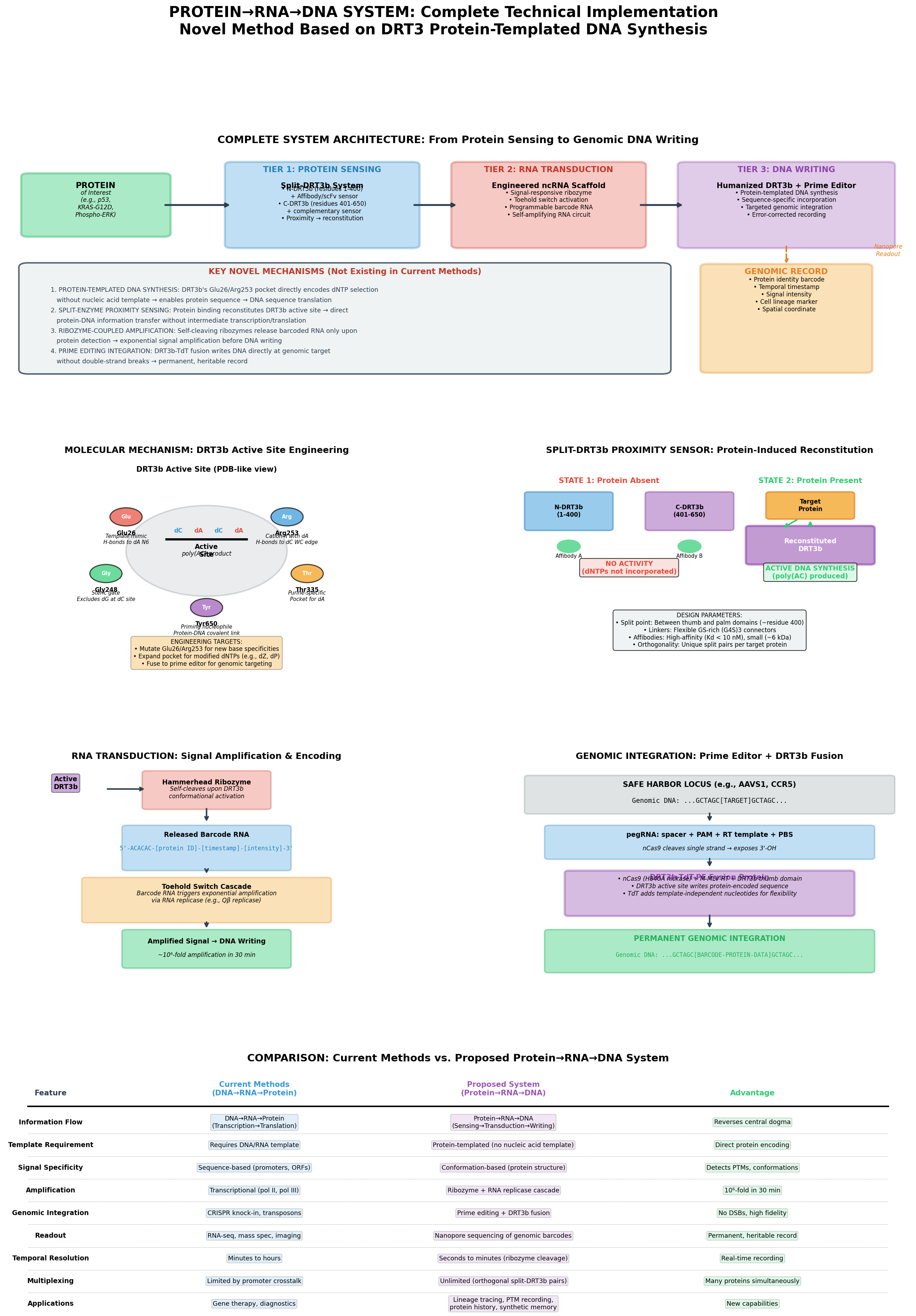 Protein-to-DNA detailed
